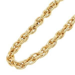 Chanel Logo Coco Mark Coin Motif Long Necklace Gold Plated Women's CHANEL
